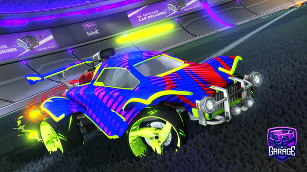 A Rocket League car design from Noobybony