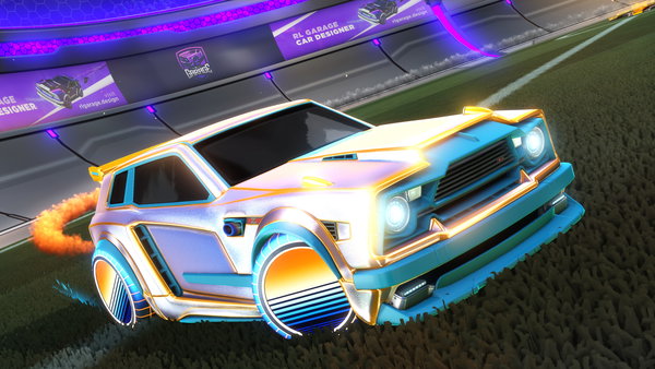 A Rocket League car design from Minuano