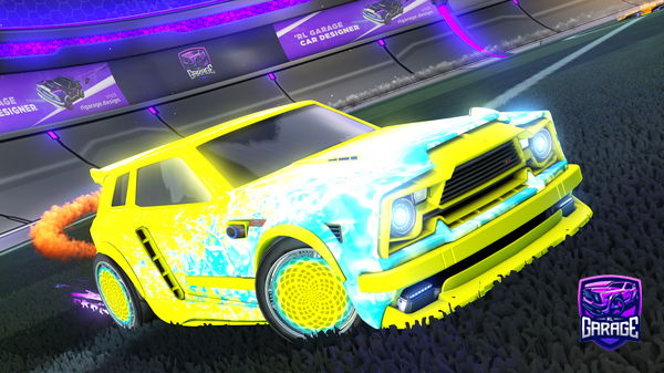 A Rocket League car design from Polopat36