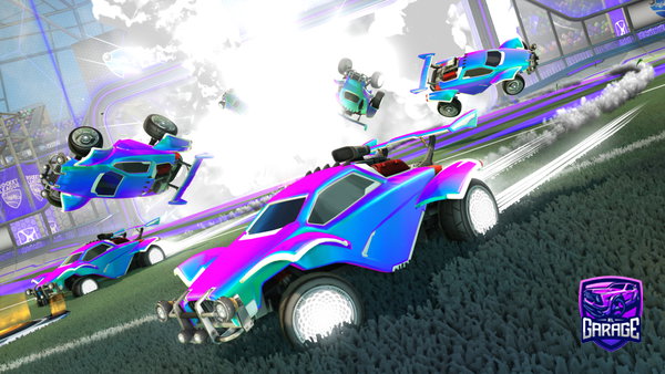 A Rocket League car design from WIKASHIwim