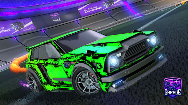 A Rocket League car design from strawbbyf1sh