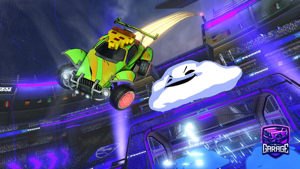 A Rocket League car design from BuzzFunGames