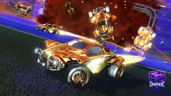 A Rocket League car design from LwGwNw