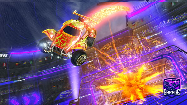 A Rocket League car design from Woofnado