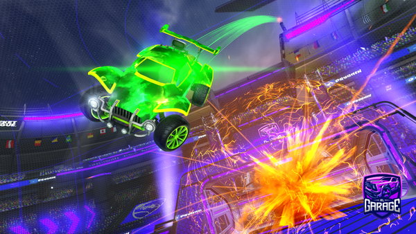 A Rocket League car design from rl-playr