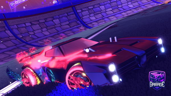 A Rocket League car design from -Goose-