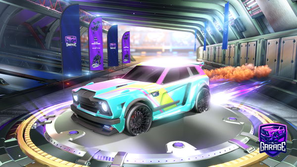 A Rocket League car design from GlitchZebra_duneraca