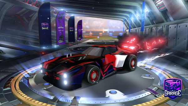 Titanium White Lightning Trail | Rocket League Garage