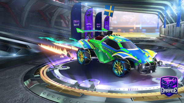 A Rocket League car design from Snowflake18