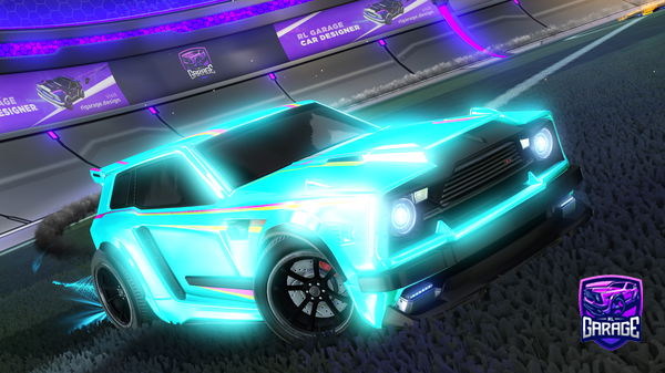 A Rocket League car design from Wohulo