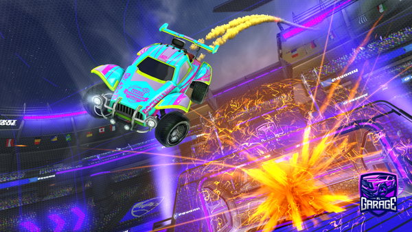 A Rocket League car design from Cryptedslash