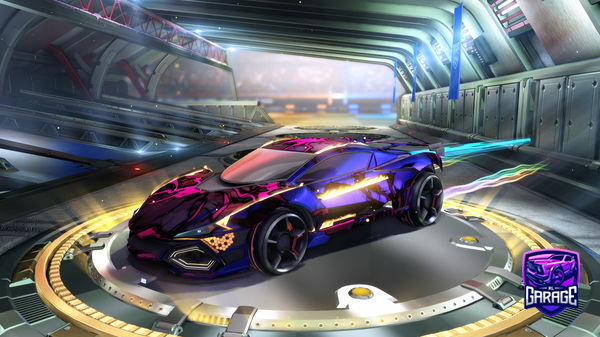 A Rocket League car design from Cosplash