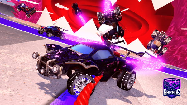 A Rocket League car design from -Mouni-