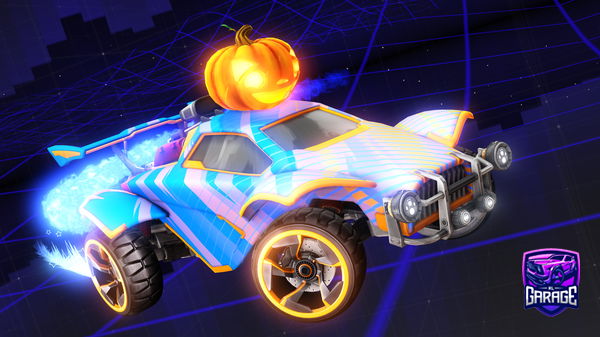 A Rocket League car design from Myusernameistigershark