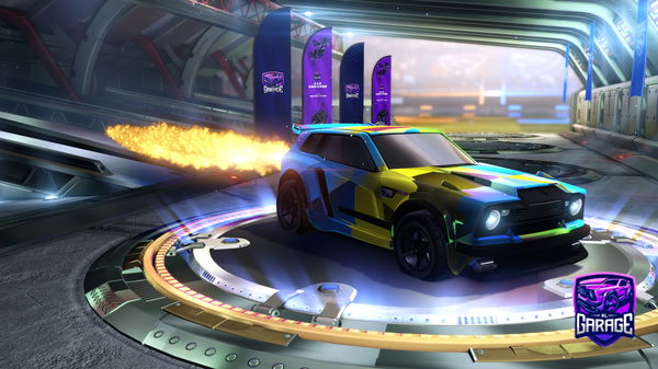 A Rocket League car design from W00d13S154321