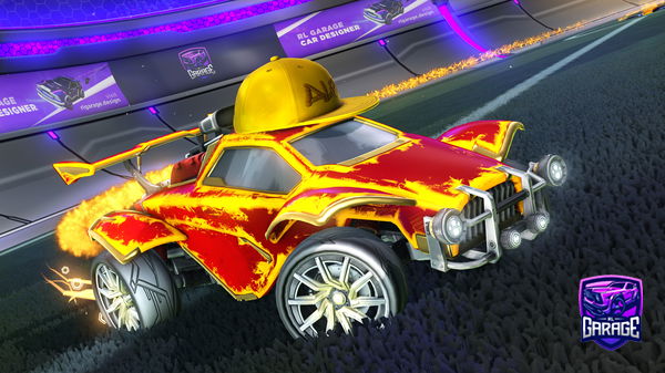 A Rocket League car design from SWIZZNALDO