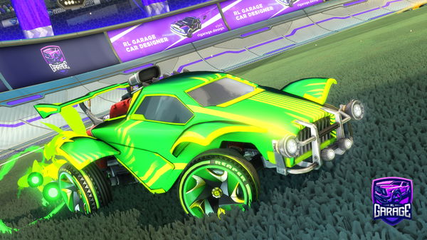 A Rocket League car design from Fluffyfire123