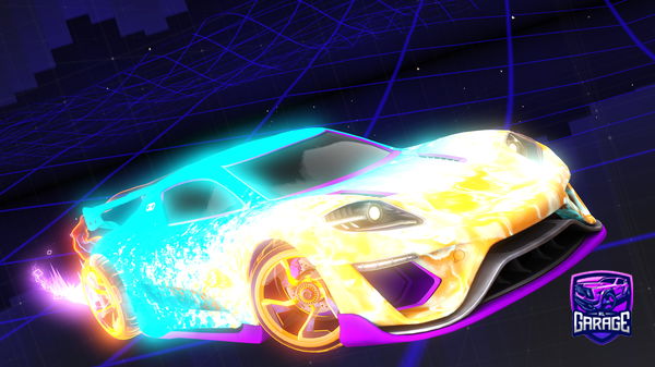 A Rocket League car design from Qaluo