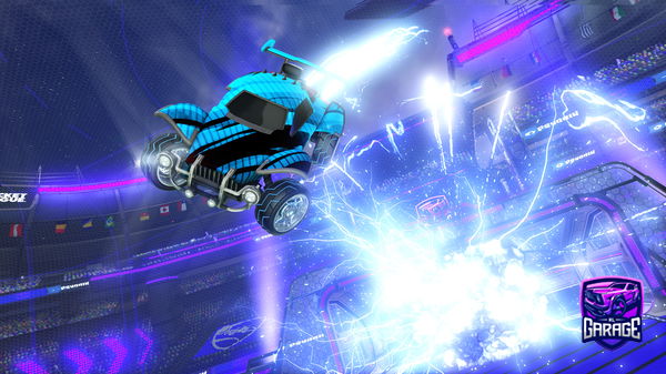 A Rocket League car design from CandyCane237