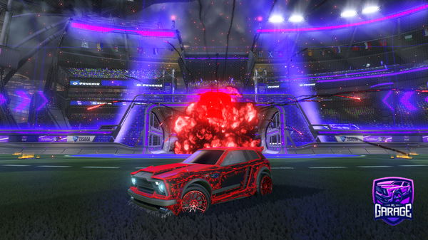 A Rocket League car design from teckball