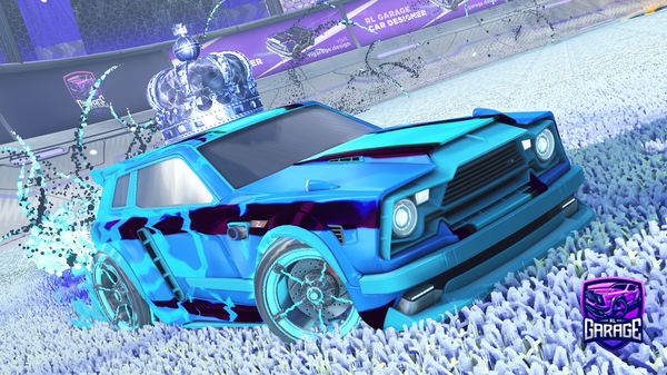 A Rocket League car design from HiRandomTV