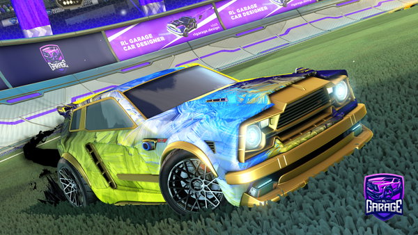 A Rocket League car design from Rambo92789
