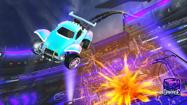 A Rocket League car design from P03sB0i