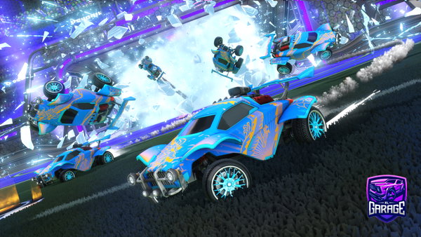 A Rocket League car design from Lolhub