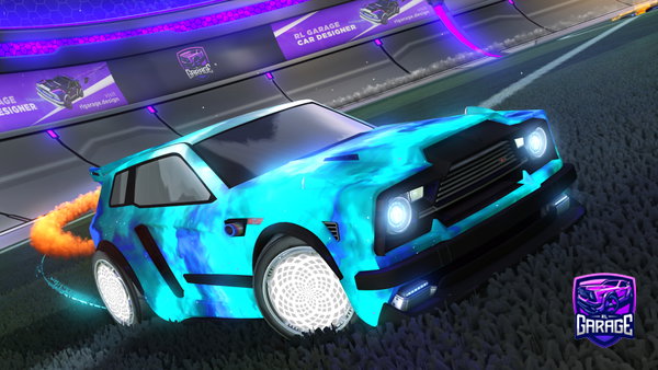 A Rocket League car design from Tecnikaz
