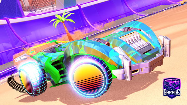 A Rocket League car design from LOLOLTIGER