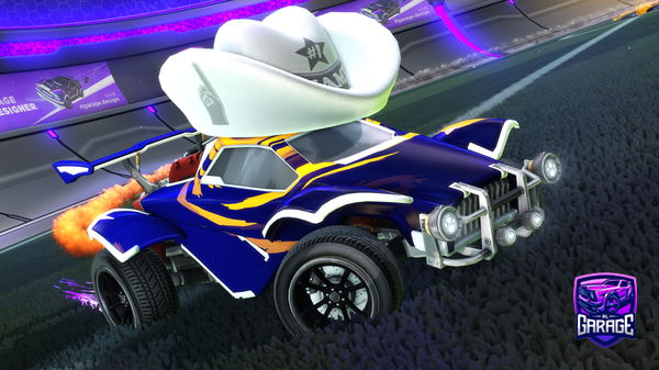 A Rocket League car design from hdrokker