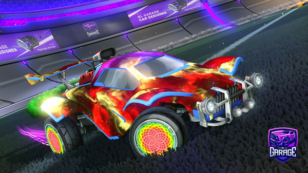 A Rocket League car design from Synxty