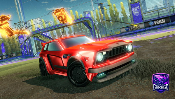 A Rocket League car design from overcooked
