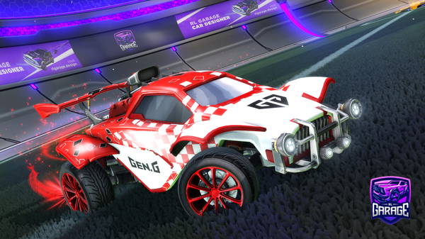 A Rocket League car design from ZebraRL_