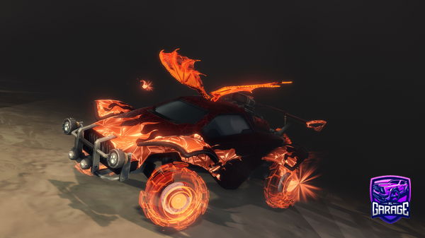 A Rocket League car design from Afateer