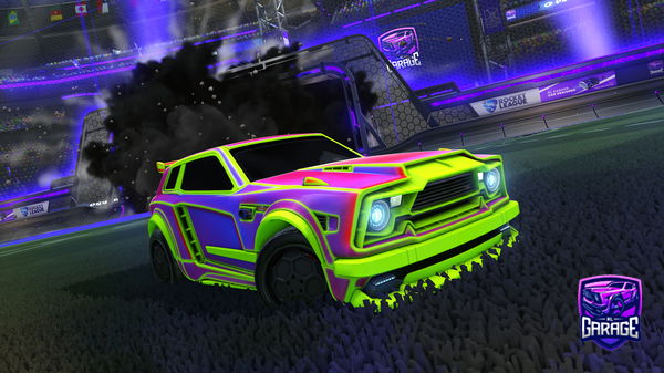 A Rocket League car design from Caffedoggo