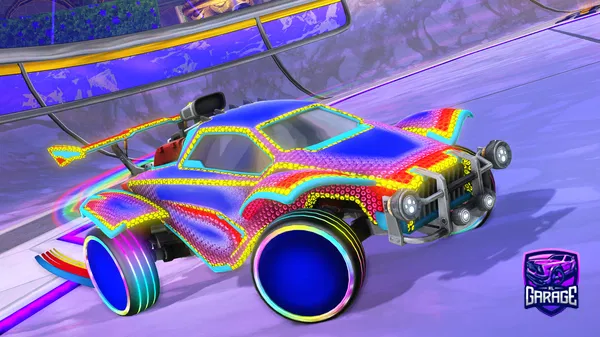 A Rocket League car design from GI1tch