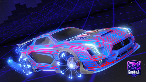 A Rocket League car design from ivvan09