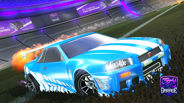 A Rocket League car design from VTX_pookie