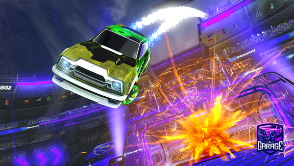 A Rocket League car design from IkOn_UcHiwA