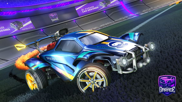 A Rocket League car design from STTS