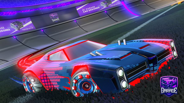 A Rocket League car design from -Mouni-