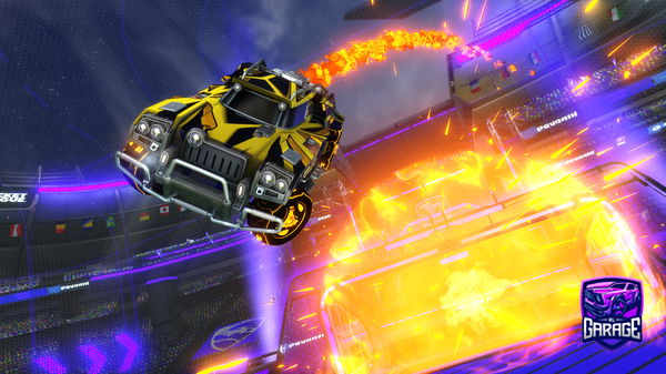 A Rocket League car design from shootmane