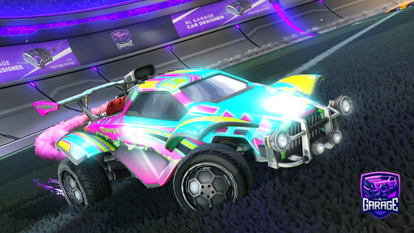A Rocket League car design from Huvz