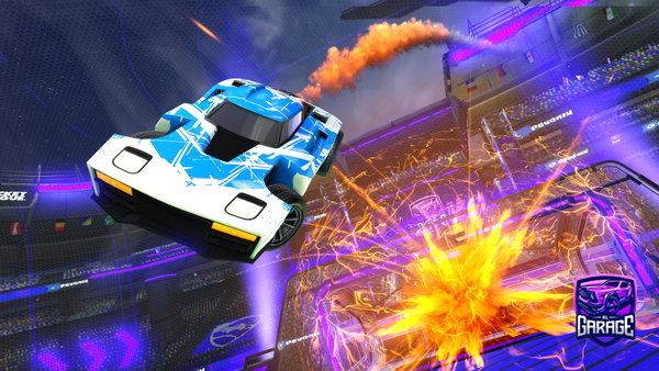 A Rocket League car design from Vxrst2Bald