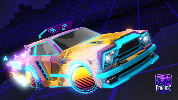 A Rocket League car design from viniers