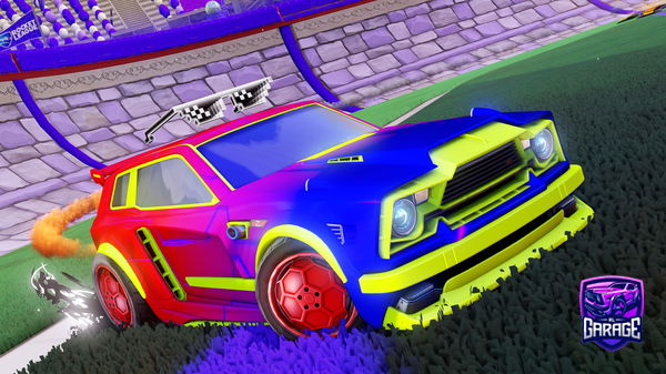 A Rocket League car design from Nustybro