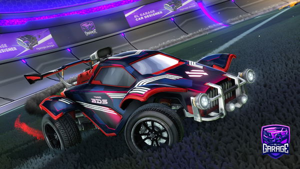 A Rocket League car design from BanDino09