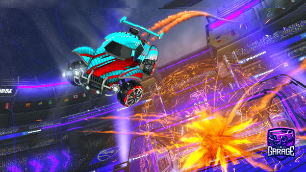 A Rocket League car design from Mathies34