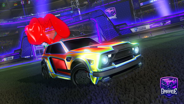 A Rocket League car design from GoldenGerby